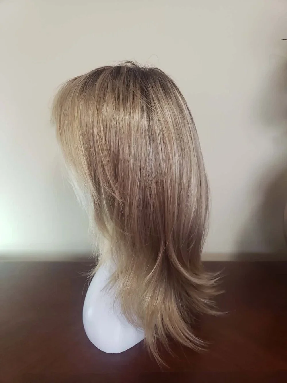 PAULA YOUNG JESSE Long Layered Blonde Rooted Wig w/ Bangs in Cali Blonde NEW